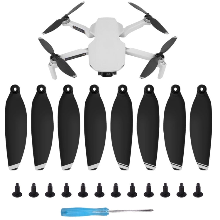 8개 세트 Sunnylife 4726F 저소음 퀵 릴리즈 윙 프로펠러 DJI Mini 2용, DJI Mini 2 실버용, DJI Mini 2 골드용