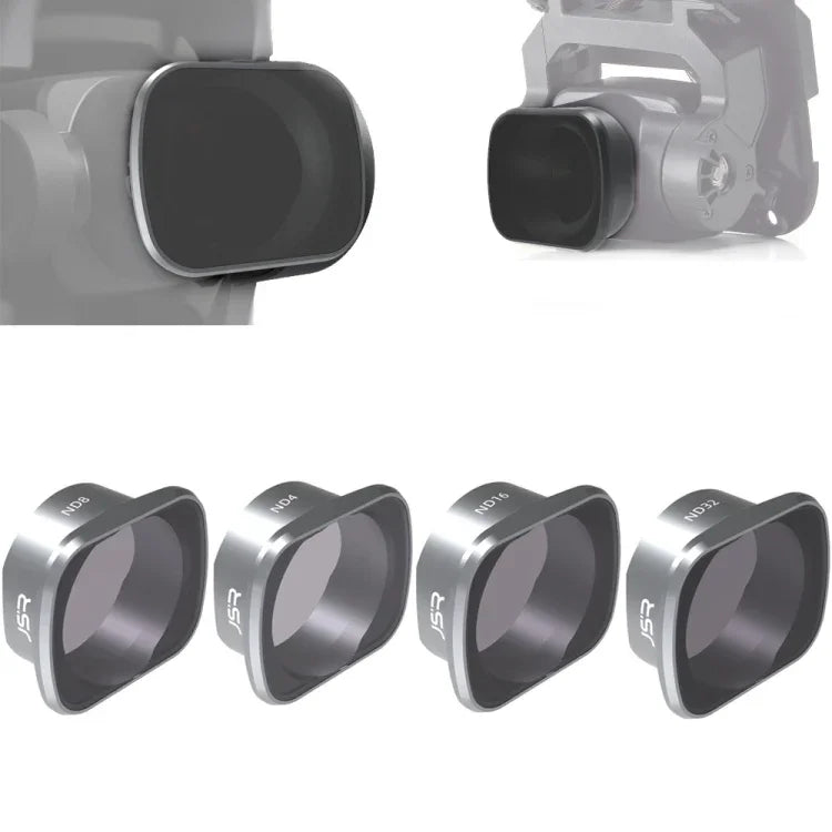 JSR KS 4-in-1 ND4+ND8+ND16+ND32 렌즈 필터 DJI FPV용, 알루미늄 합금 프레임, 4-in-1 ND
