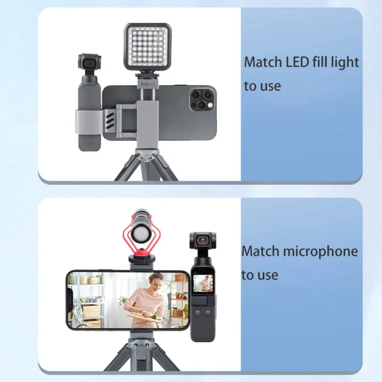 RUIGPRO 스마트폰 고정 클램프 1/4인치 홀더 마운트 브래킷 DJI OSMO Pocket / Pocket 2용