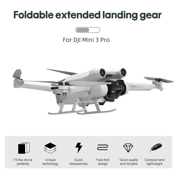 STARTRC 접이식 낙하 방지 오염 방지 높이 조절 착륙 장치 훈련대 DJI Mini 3 Pro용, DJI Mini 3 Pro용