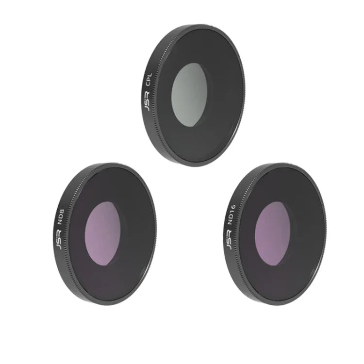 DJI Osmo Action 3용 JSR 3-in-1 CPL ND8 ND16 렌즈 필터, 3-in-1