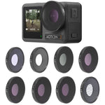 DJI Osmo Action 3용 JSR 8-in-1 스트릭 블루 CPL ND8 ND16 ND32 ND64 스타 나이트 렌즈 필터, 8-in-1