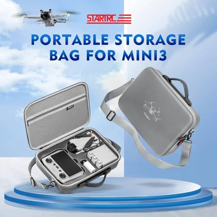 DJI Mini 3 / 화면 있는 RC용 STARTRC 어깨 수납 가방 핸드백, DJI Mini 3 / 화면 있는 RC용