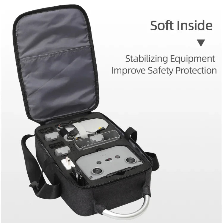 DJI Mini 2 SE 충격 방지 단일 어깨 수납 휴대용 케이스 박스 가방, 크기: 30 x 22 x 8.5cm, 검정색