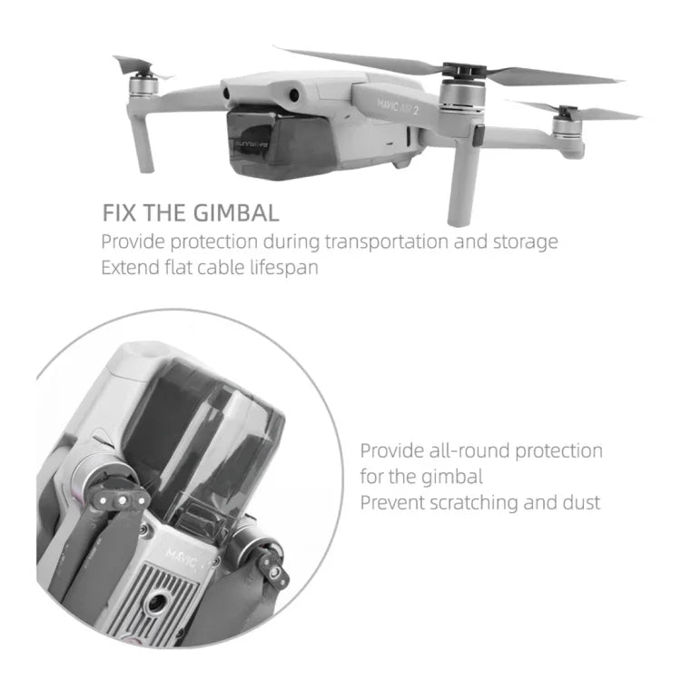DJI Mavic Air 2 카메라 렌즈 보호 커버 후드용 Sunnylife, DJI Mavic Air 2용