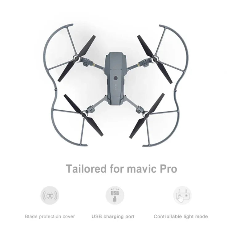 PGYTECH P-MA-124 DJI 매빅 프로 전용 LED 랜턴 패들 보호 커버, DJI 매빅 프로용