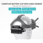 DJI FPV 고글 V2용 Sunnylife 배터리 클립 홀더 케이블 정리 와인더 보호 케이스, Sunnylife 배터리 브래킷