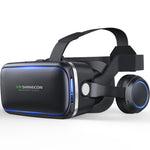 VR SHINECON G04E 가상 현실 3D 비디오 안경 3.5인치 - 6.0인치 스마트폰용 HiFi 헤드셋 포함