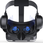 VR SHINECON G04E 가상 현실 3D 비디오 안경 3.5인치 - 6.0인치 스마트폰용 HiFi 헤드셋 포함