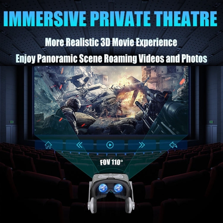 VR SHINECON G07E 가상 현실 3D 비디오 안경, 4.0인치 - 6.3인치 스마트폰용