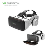 VR SHINECON G06E 가상 현실 3D 비디오 안경, 4.7인치 - 6.1인치 스마트폰용 헤드셋 포함, G06E