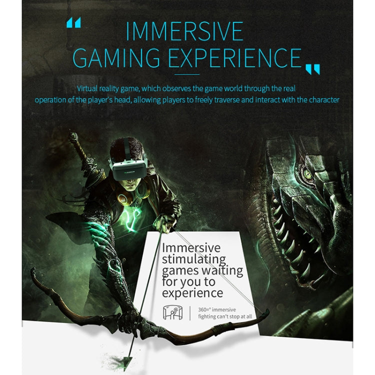 VR SHINECON G06E 가상 현실 3D 비디오 안경, 4.7인치 - 6.1인치 스마트폰용 헤드셋 포함, G06E