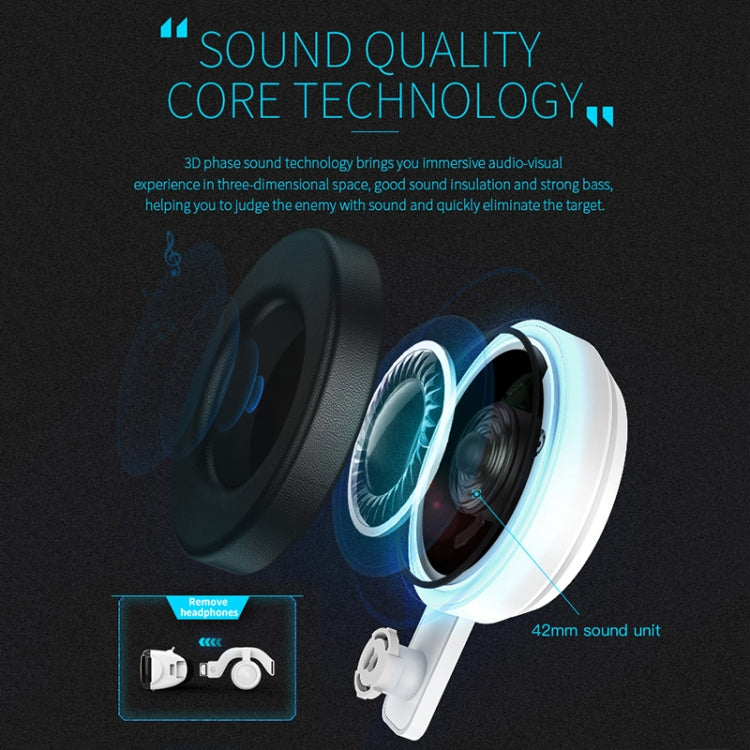 VR SHINECON G06E 가상 현실 3D 비디오 안경, 4.7인치 - 6.1인치 스마트폰용 헤드셋 포함, G06E