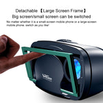 VRG Pro 오디오 비디오 버전 올인원 휴대폰 3D VR 안경, 블루레이 코팅 렌즈 없음