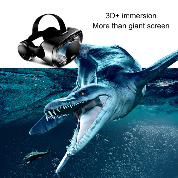 VRG Pro 오디오 비디오 버전 올인원 휴대폰 3D VR 안경, 블루레이 코팅 렌즈 없음
