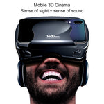 VRG Pro 오디오 비디오 버전 올인원 휴대폰 3D VR 안경, 블루레이 코팅 렌즈 없음
