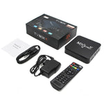 MXQ Pro 5G 1280 x 720 풀 HD 미디어 플레이어 1GB+8GB RK30Board 쿼드 코어 안드로이드 7.1 TV 박스 리모컨 포함