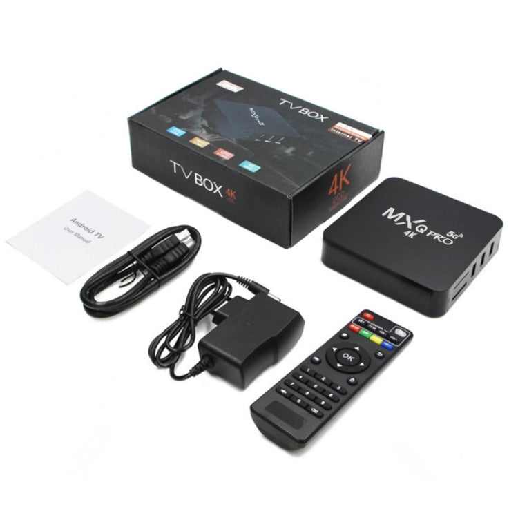 MXQ Pro 5G 1280 x 720 풀 HD 미디어 플레이어 1GB+8GB RK30Board 쿼드 코어 안드로이드 7.1 TV 박스 리모컨 포함