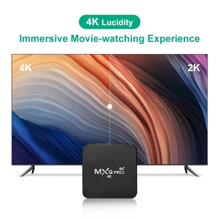 MXQ Pro 5G 1280 x 720 풀 HD 미디어 플레이어 1GB+8GB RK30Board 쿼드 코어 안드로이드 7.1 TV 박스 리모컨 포함