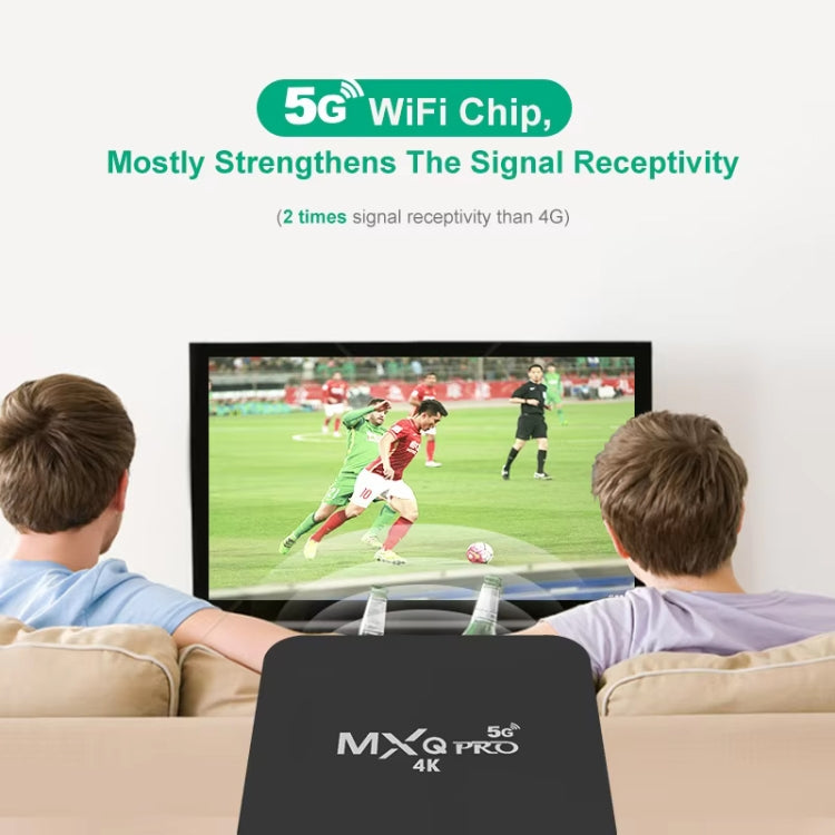 MXQ Pro 5G 1280 x 720 풀 HD 미디어 플레이어 1GB+8GB RK30Board 쿼드 코어 안드로이드 7.1 TV 박스 리모컨 포함