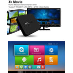 MXQ Pro 5G 1280 x 720 풀 HD 미디어 플레이어 1GB+8GB RK30Board 쿼드 코어 안드로이드 7.1 TV 박스 리모컨 포함