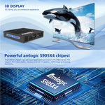 Tanix X4 안드로이드 11 스마트 TV 박스, Amlogic S905X4 쿼드코어, 4GB+64GB, 듀얼 와이파이, 블루투스, 4GB+64GB