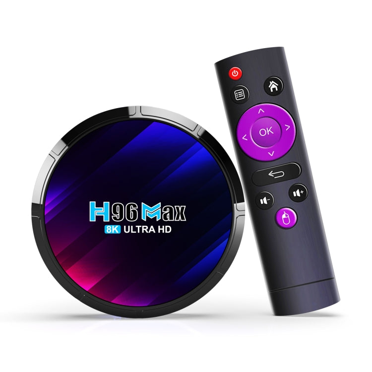 H96 Max 8K 울트라 HD 스마트 TV 박스 안드로이드 13.0 미디어 플레이어 리모컨 포함, RK3528 쿼드코어, 4GB+64GB, 4GB+64GB