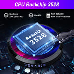 H96 Max 8K 울트라 HD 스마트 TV 박스 안드로이드 13.0 미디어 플레이어 리모컨 포함, RK3528 쿼드코어, 4GB+64GB, 4GB+64GB