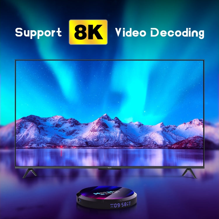H96 Max 8K 울트라 HD 스마트 TV 박스 안드로이드 13.0 미디어 플레이어 리모컨 포함, RK3528 쿼드코어, 4GB+64GB, 4GB+64GB
