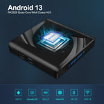 X88 Pro 13 안드로이드 13.0 스마트 TV 박스 리모컨 포함, RK3528 쿼드코어, 4G+32GB, 4G+32GB
