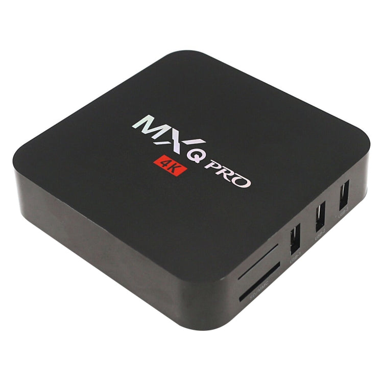 MXQ PROi 1080P 4K HD 스마트 TV 박스 리모컨 포함, 안드로이드 7.1 S905W 쿼드코어 Cortex-A53 최대 2GHz, RAM: 2GB, ROM: 16GB, WiFi 지원, UK 플러그, 2GB+16GB, UK 플러그