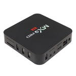 MXQ PROi 1080P 4K HD 스마트 TV 박스 리모컨 포함, 안드로이드 7.1 S905W 쿼드코어 Cortex-A53 최대 2GHz, RAM: 2GB, ROM: 16GB, WiFi 지원, UK 플러그, 2GB+16GB, UK 플러그