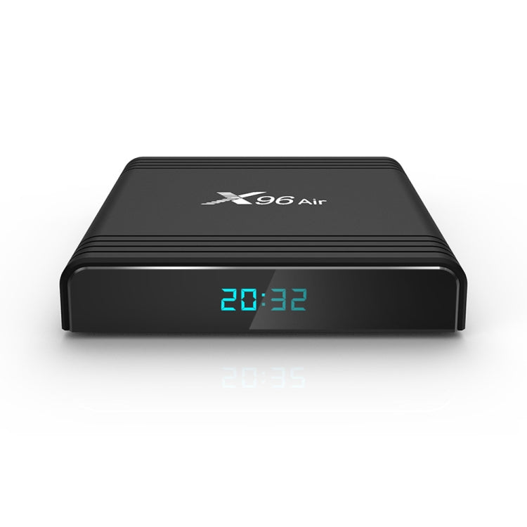 X96 Air 8K 스마트 TV 박스 안드로이드 9.0 미디어 플레이어 리모컨 포함, 쿼드코어 Amlogic S905X3, RAM: 4GB, ROM: 32GB, 듀얼 밴드 WiFi, 블루투스, AU 플러그, 4GB+32GB