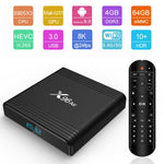 X96 Air 8K 스마트 TV 박스 안드로이드 9.0 미디어 플레이어 리모컨 포함, 쿼드코어 Amlogic S905X3, RAM: 4GB, ROM: 32GB, 듀얼 밴드 WiFi, 블루투스, AU 플러그, 4GB+32GB