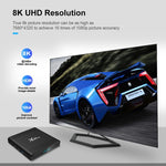 X96 Air 8K 스마트 TV 박스 안드로이드 9.0 미디어 플레이어 리모컨 포함, 쿼드코어 Amlogic S905X3, RAM: 4GB, ROM: 32GB, 듀얼 밴드 WiFi, 블루투스, AU 플러그, 4GB+32GB
