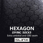 SLINX 1702 3mm 네오프렌 미끄럼 방지 따뜻한 다이빙 양말, S, M, L, XL