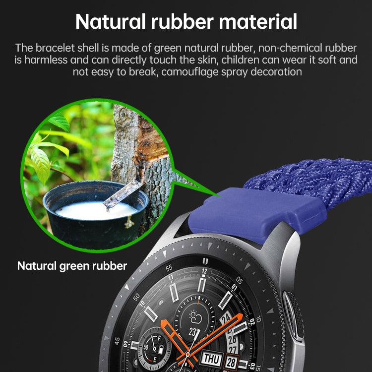 Universal Nylon Weave Replacement Strap Watchband, 20mm, 22mm