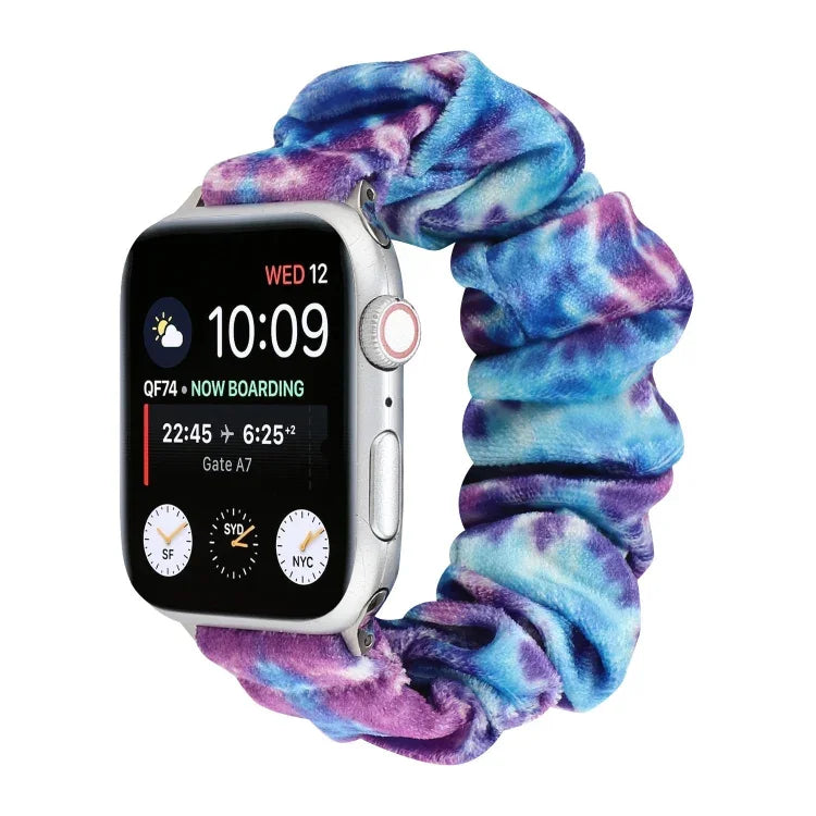 플란넬 헤어 링 교체 스트랩 시계줄, Apple Watch Ultra 49mm / 시리즈 8&7 45mm / SE 2&6&SE&5&4 44mm / 3&2&1 42mm용, Apple Watch 시리즈 7 45mm / 6 & SE & 5 & 4 44mm / 3 & 2 & 1 42mm용