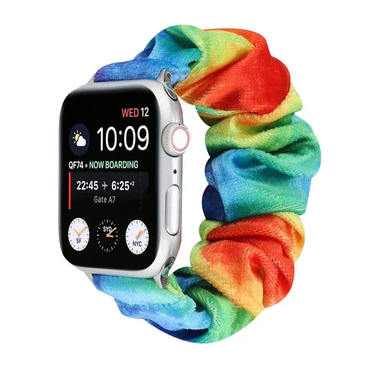 플란넬 헤어 링 교체 스트랩 시계줄, Apple Watch Ultra 49mm / 시리즈 8&7 45mm / SE 2&6&SE&5&4 44mm / 3&2&1 42mm용, Apple Watch 시리즈 7 45mm / 6 & SE & 5 & 4 44mm / 3 & 2 & 1 42mm용