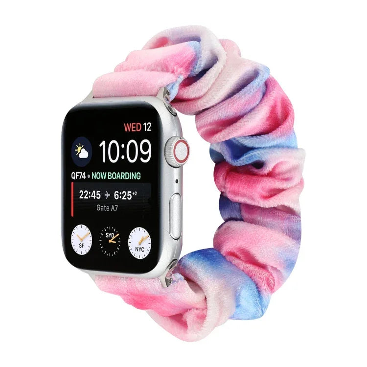 플란넬 헤어 링 교체 스트랩 시계줄, Apple Watch Ultra 49mm / 시리즈 8&7 45mm / SE 2&6&SE&5&4 44mm / 3&2&1 42mm용, Apple Watch 시리즈 7 45mm / 6 & SE & 5 & 4 44mm / 3 & 2 & 1 42mm용