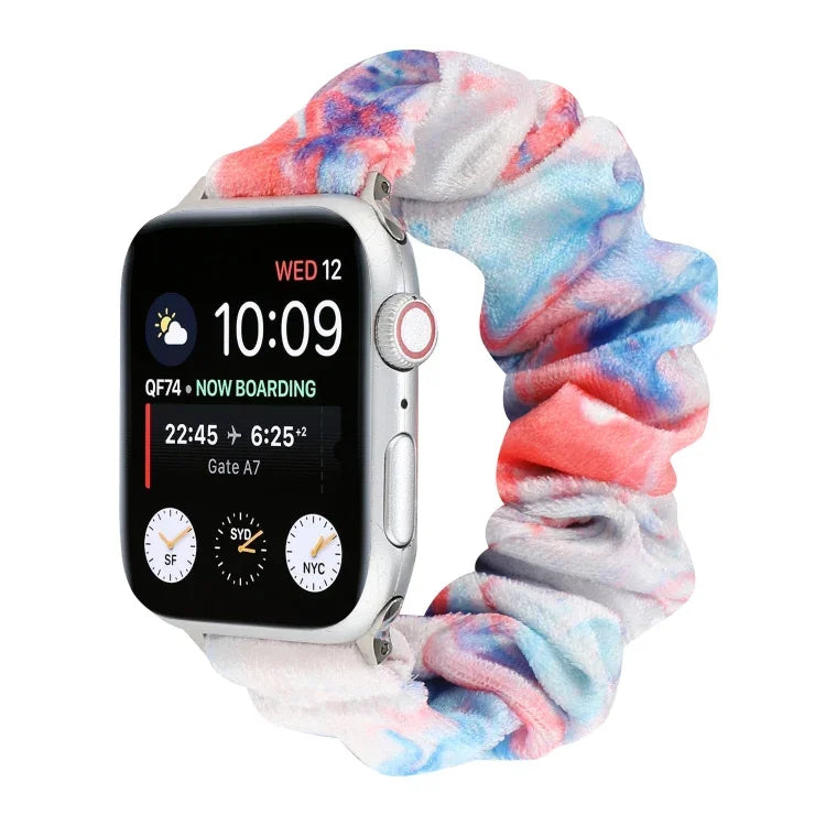 플란넬 헤어 링 교체 스트랩 시계줄, Apple Watch Ultra 49mm / 시리즈 8&7 45mm / SE 2&6&SE&5&4 44mm / 3&2&1 42mm용, Apple Watch 시리즈 7 45mm / 6 & SE & 5 & 4 44mm / 3 & 2 & 1 42mm용