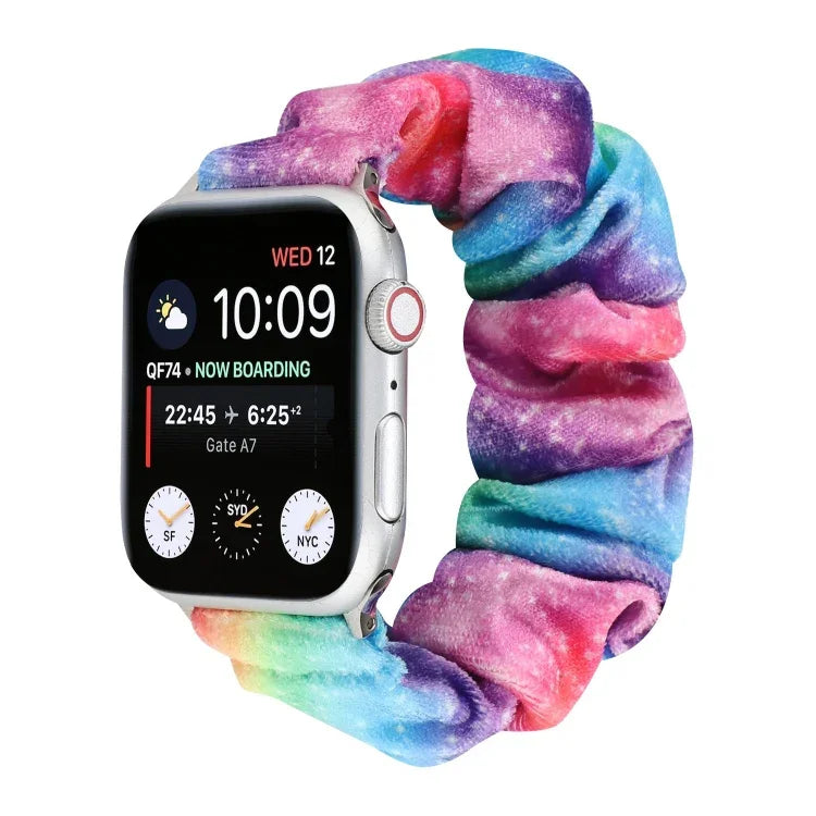 플란넬 헤어 링 교체 스트랩 시계줄, Apple Watch Ultra 49mm / 시리즈 8&7 45mm / SE 2&6&SE&5&4 44mm / 3&2&1 42mm용, Apple Watch 시리즈 7 45mm / 6 & SE & 5 & 4 44mm / 3 & 2 & 1 42mm용