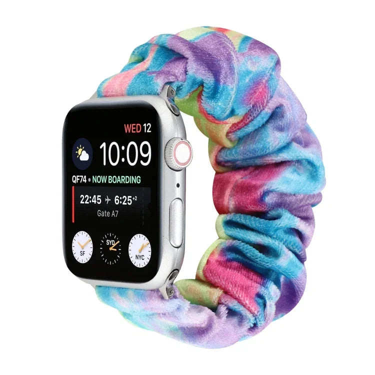 플란넬 헤어 링 교체 스트랩 시계줄, Apple Watch Ultra 49mm / 시리즈 8&7 45mm / SE 2&6&SE&5&4 44mm / 3&2&1 42mm용, Apple Watch 시리즈 7 45mm / 6 & SE & 5 & 4 44mm / 3 & 2 & 1 42mm용