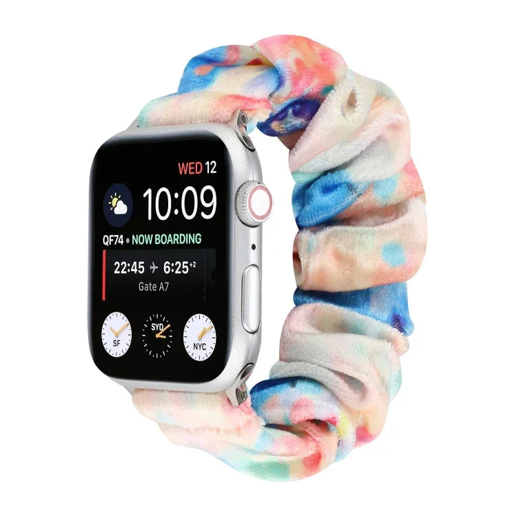플란넬 헤어 링 교체 스트랩 시계줄, Apple Watch Ultra 49mm / 시리즈 8&7 45mm / SE 2&6&SE&5&4 44mm / 3&2&1 42mm용, Apple Watch 시리즈 7 45mm / 6 & SE & 5 & 4 44mm / 3 & 2 & 1 42mm용