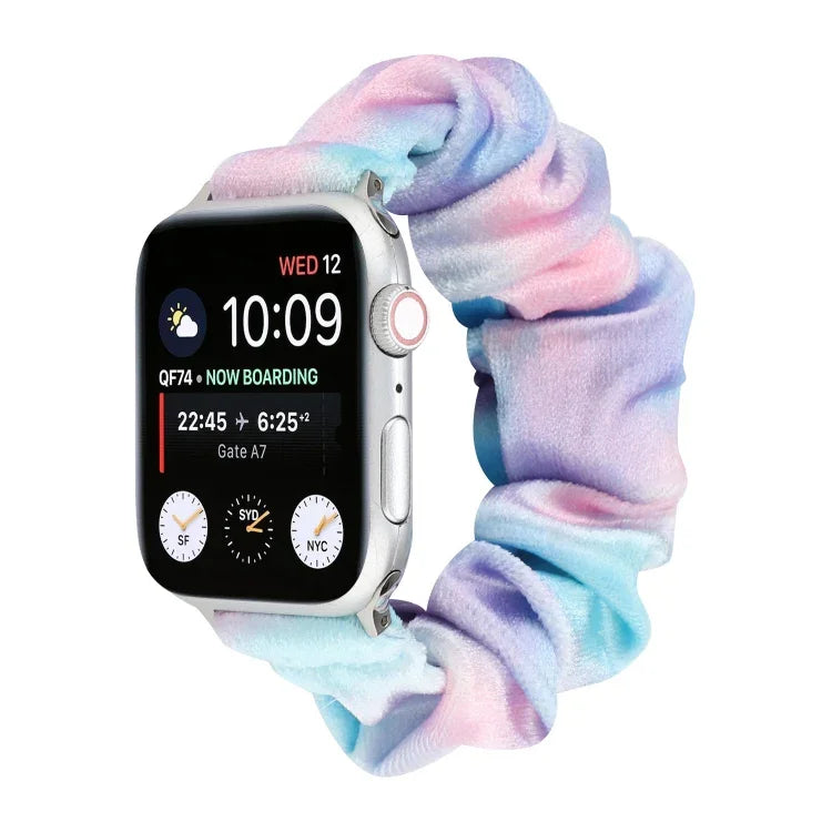 플란넬 헤어 링 교체 스트랩 시계줄, Apple Watch Ultra 49mm / 시리즈 8&7 45mm / SE 2&6&SE&5&4 44mm / 3&2&1 42mm용, Apple Watch 시리즈 7 45mm / 6 & SE & 5 & 4 44mm / 3 & 2 & 1 42mm용