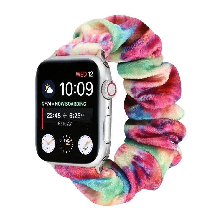 플란넬 헤어 링 교체 스트랩 시계줄, Apple Watch Ultra 49mm / 시리즈 8&7 45mm / SE 2&6&SE&5&4 44mm / 3&2&1 42mm용, Apple Watch 시리즈 7 45mm / 6 & SE & 5 & 4 44mm / 3 & 2 & 1 42mm용