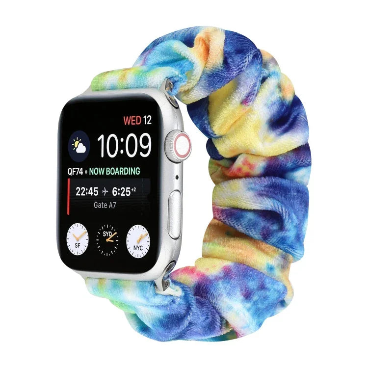 플란넬 헤어 링 교체 스트랩 시계줄, Apple Watch Ultra 49mm / 시리즈 8&7 45mm / SE 2&6&SE&5&4 44mm / 3&2&1 42mm용, Apple Watch 시리즈 7 45mm / 6 & SE & 5 & 4 44mm / 3 & 2 & 1 42mm용