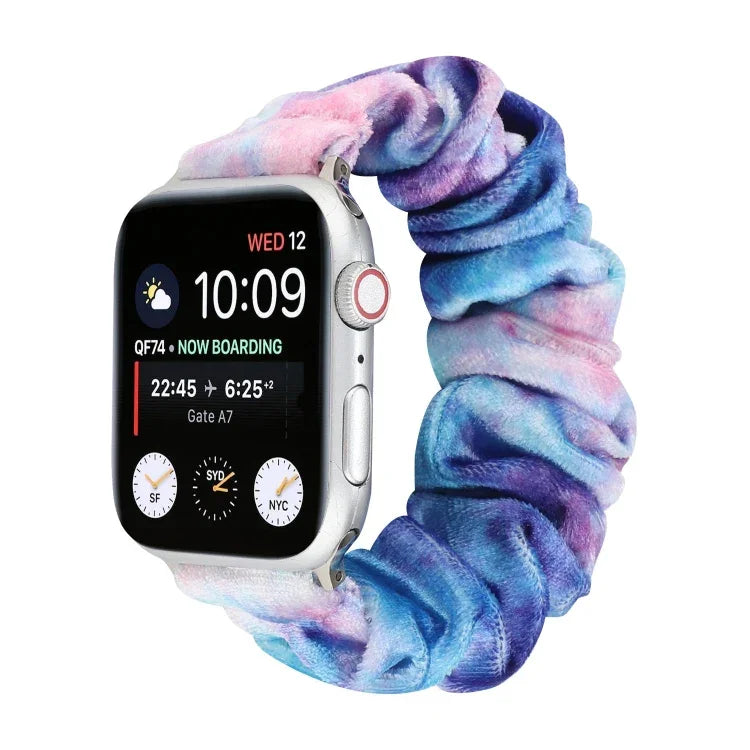 플란넬 헤어 링 교체 스트랩 시계줄, Apple Watch Ultra 49mm / 시리즈 8&7 45mm / SE 2&6&SE&5&4 44mm / 3&2&1 42mm용, Apple Watch 시리즈 7 45mm / 6 & SE & 5 & 4 44mm / 3 & 2 & 1 42mm용
