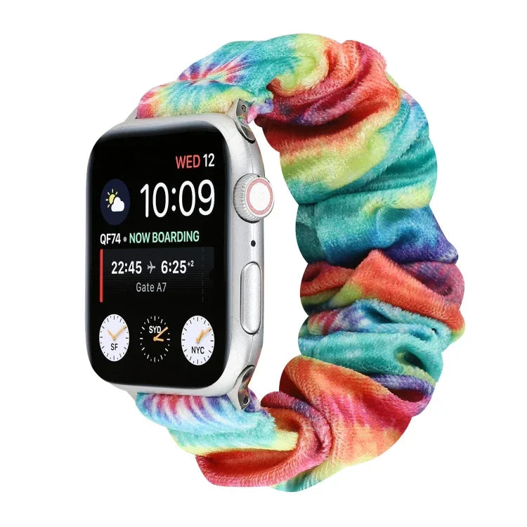 플란넬 헤어 링 교체 스트랩 시계줄, Apple Watch Ultra 49mm / 시리즈 8&7 45mm / SE 2&6&SE&5&4 44mm / 3&2&1 42mm용, Apple Watch 시리즈 7 45mm / 6 & SE & 5 & 4 44mm / 3 & 2 & 1 42mm용