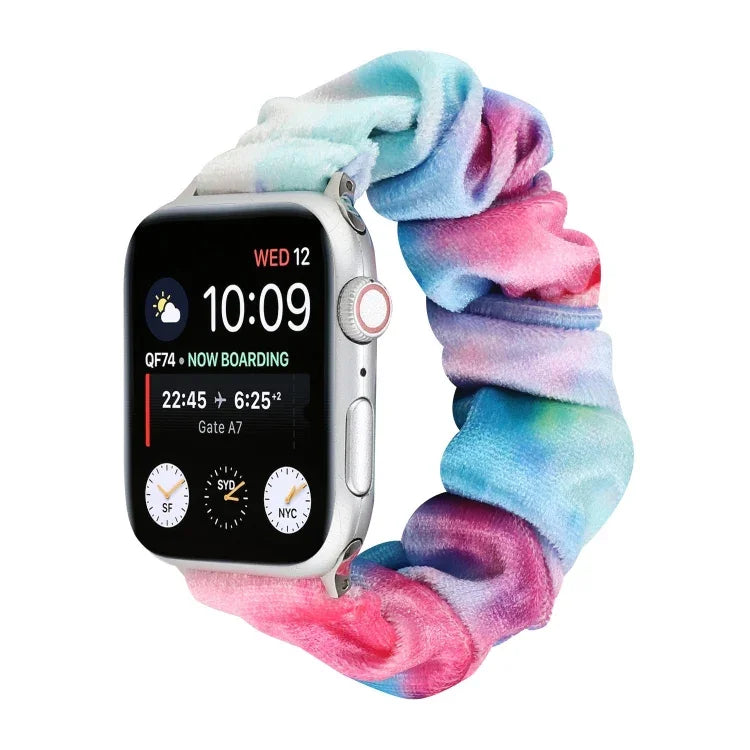 플란넬 헤어 링 교체 스트랩 시계줄, Apple Watch Ultra 49mm / 시리즈 8&7 45mm / SE 2&6&SE&5&4 44mm / 3&2&1 42mm용, Apple Watch 시리즈 7 45mm / 6 & SE & 5 & 4 44mm / 3 & 2 & 1 42mm용